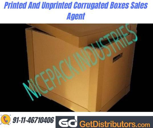 Printed and unprinted corrugated boxes sales agent -