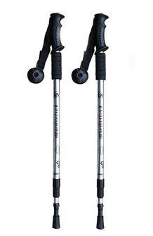 Retractable nordic telescopic walking sticks