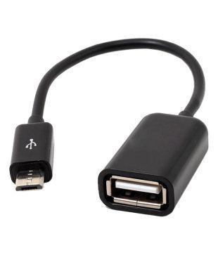 PI World Micro USB OTG Cable - Black