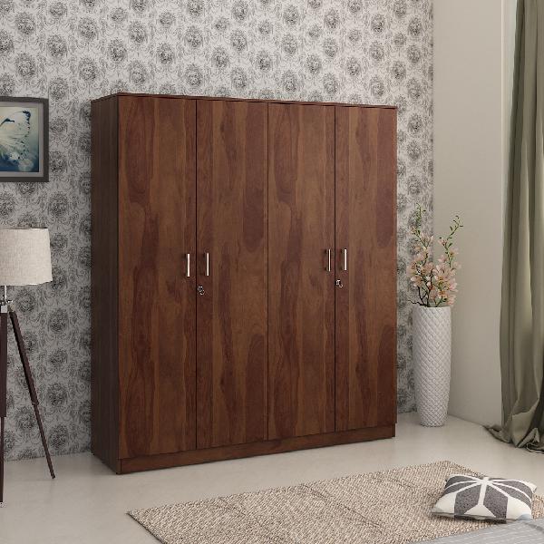 Premier Four Door Wardrobe in Sheesham Colour