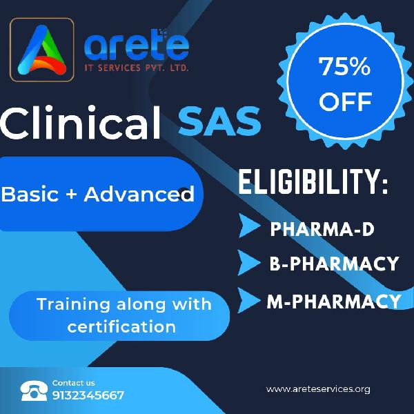 Training&amp;free internship for clinical sas