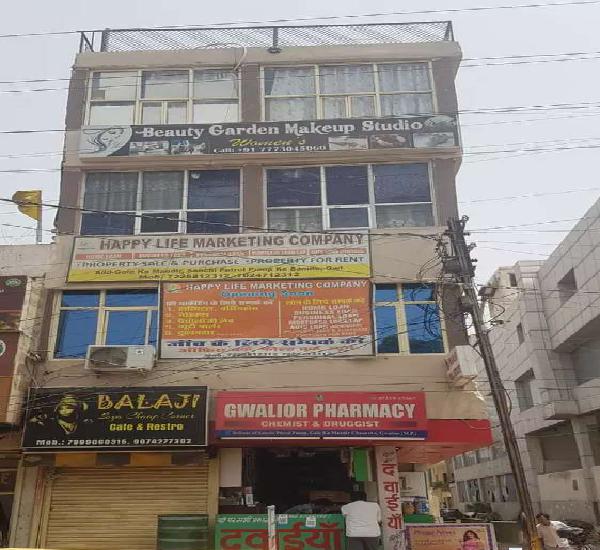 2nd floor hall available on rent in gole ka mandir,gwalior